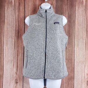 Patagonia Womens Size Small Better Sweater Vest Protiviti Embroidered Gray 25886